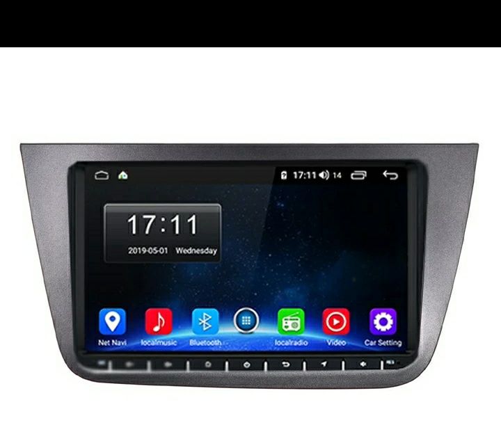 Auto Rádio Android de 9" Para Seat Leon Internet GPS Bluetooth Canbus