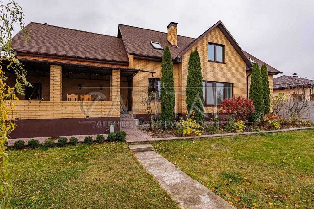 Шикарний будинок з ремонтом, каміном і гаражем у Борисполі 298 м, ГАЗ