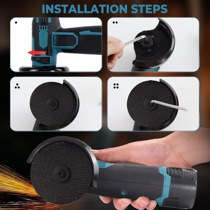 Mini szlifierka kątowa Angle Grinder 76mm 2xAkumulator komplet