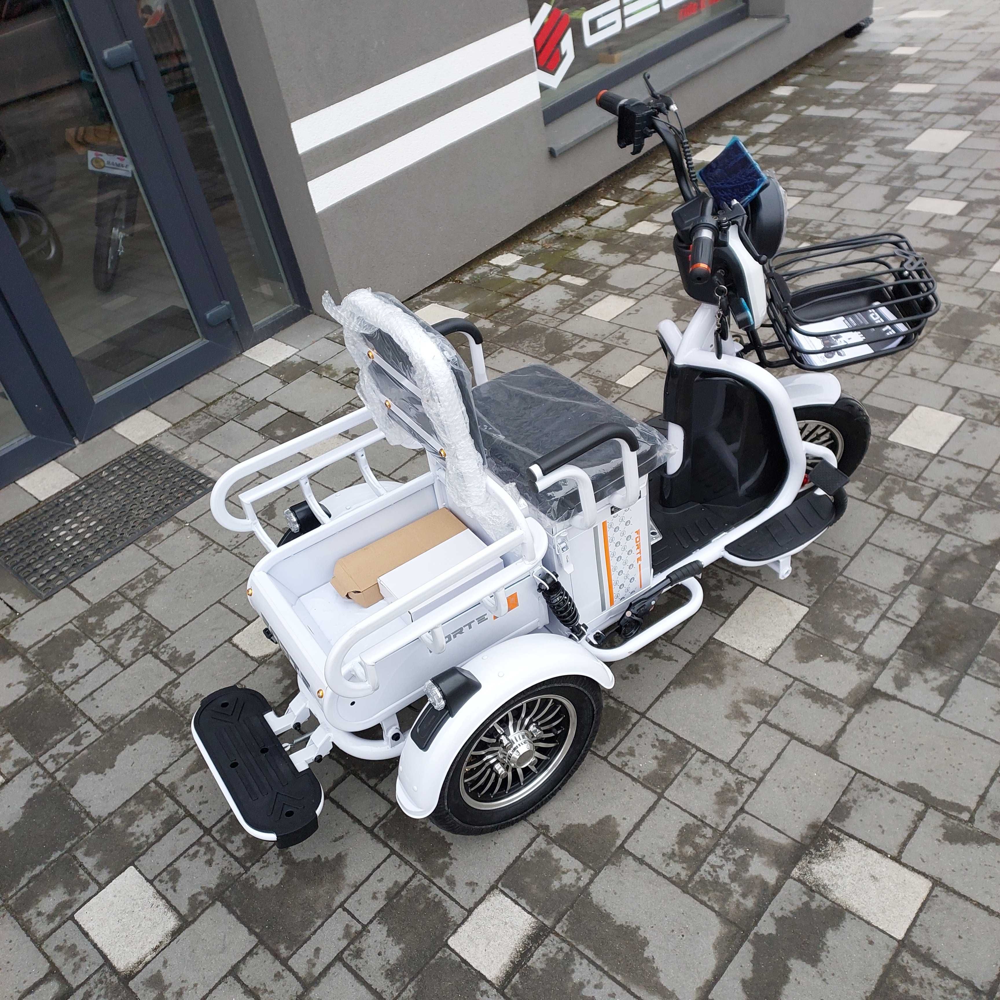 Електроскутер Forte CARGO 800W 72V/20Ah, білий, доставка, гарантія