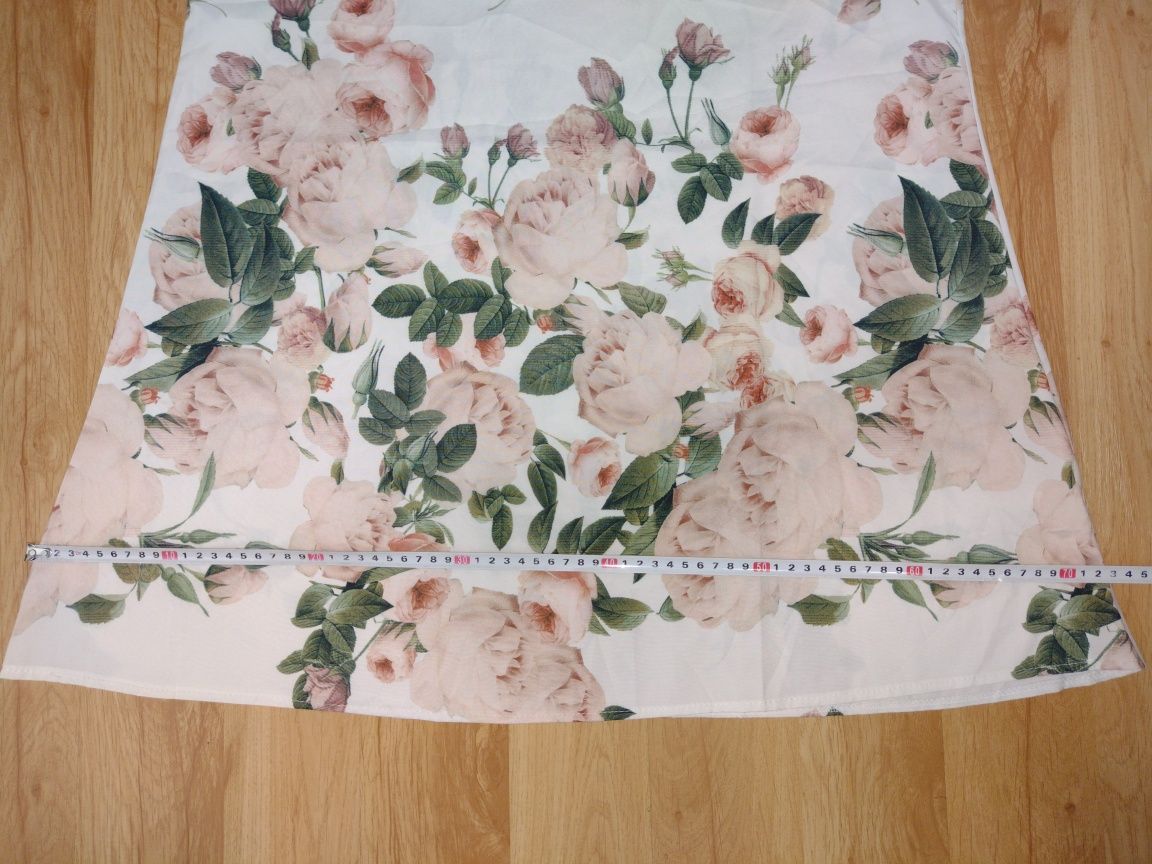 Bluzka damska w kwiaty, rozmiar XL