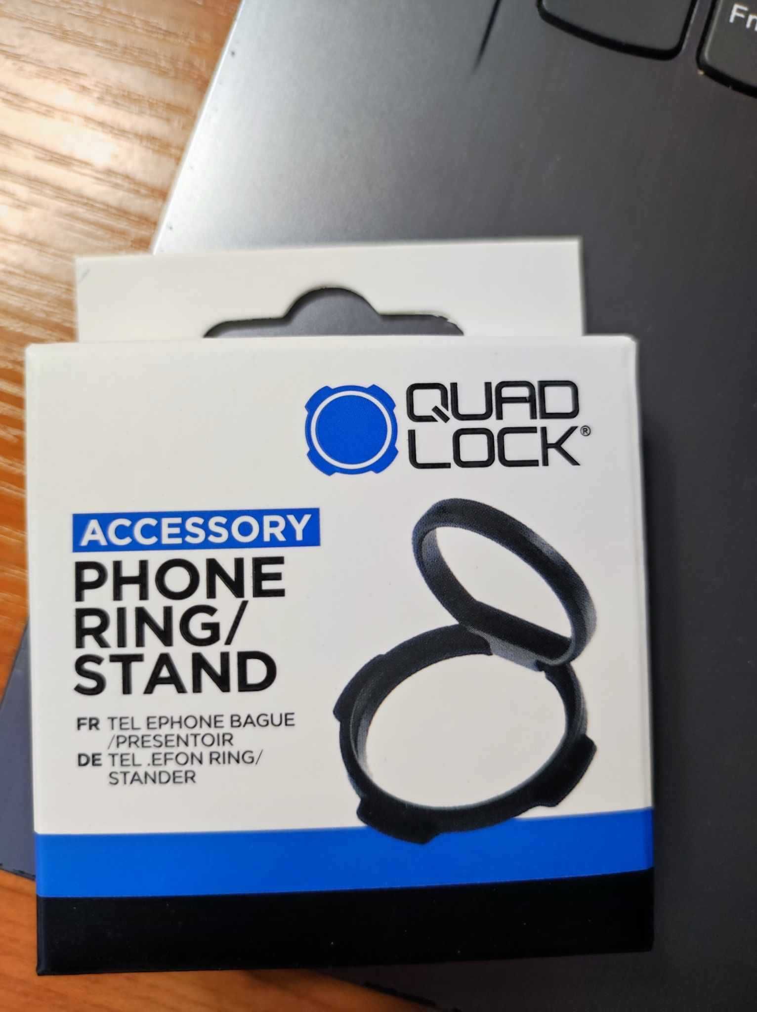 Karabińczyk i PHONE RING STAND do systemu quad lock