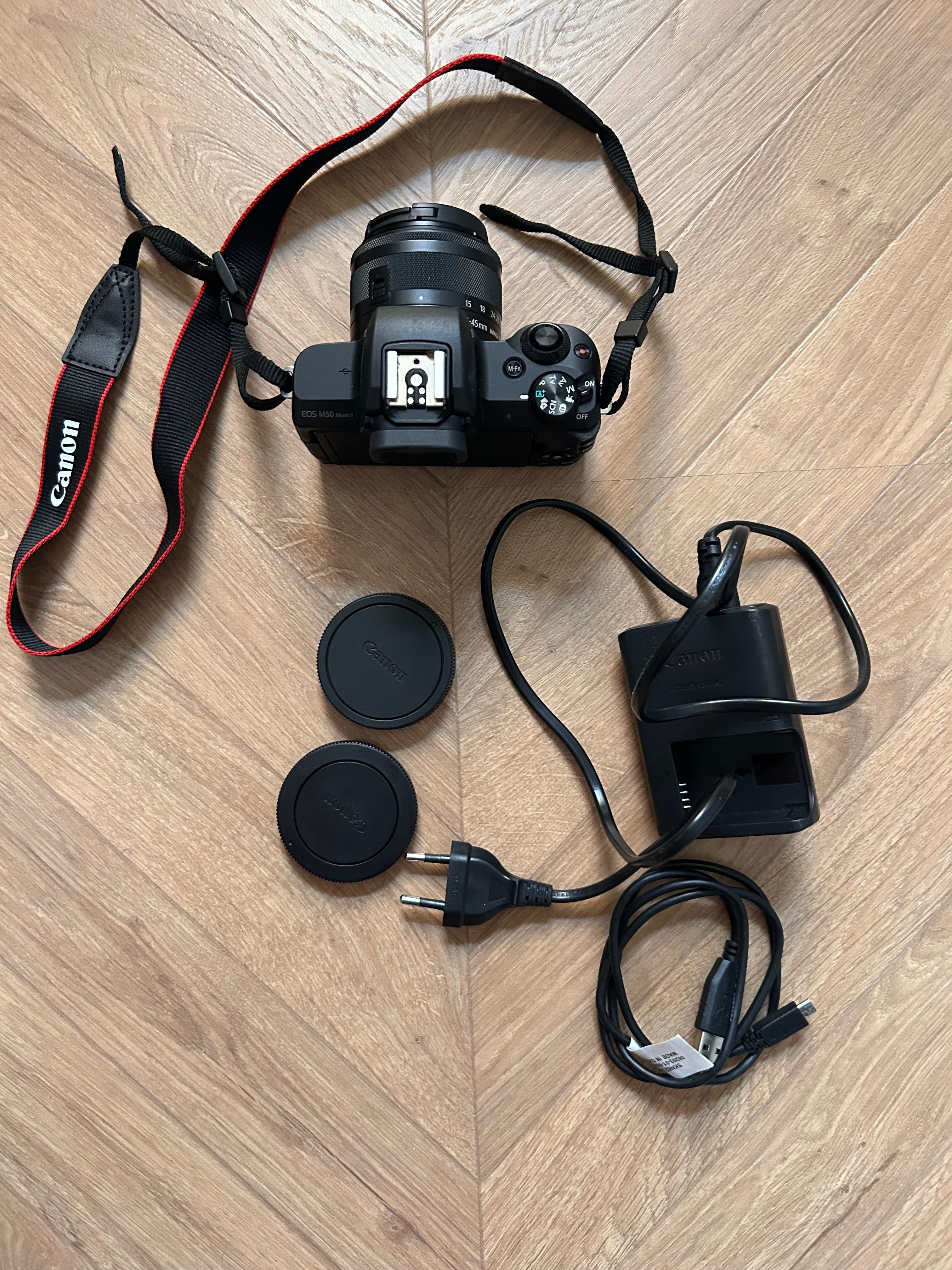 Aparat fotograficzny Canon M50 Mark II z obiektywem M15-45mm