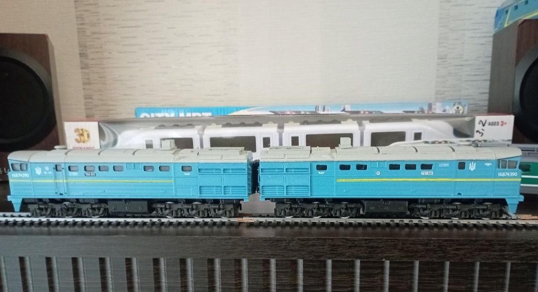Модель тепловозів 2ТЕ10м,ТЭП70, ТЭМ2 ,ТЭМ7, масштаб 1:87