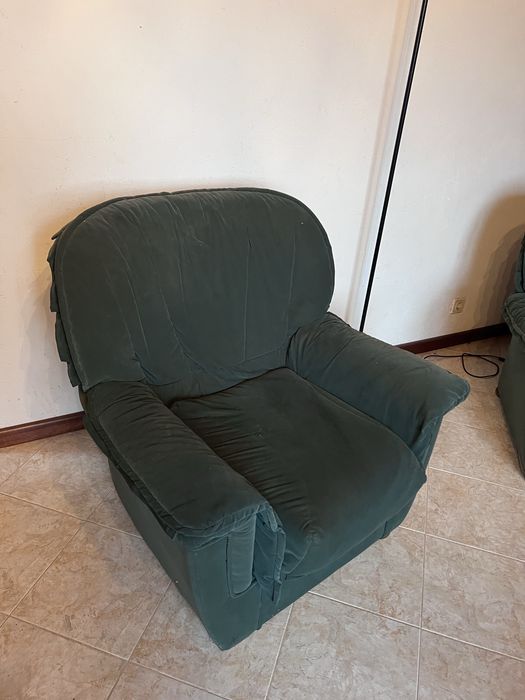 Conjunto 3 sofas com funda removivel