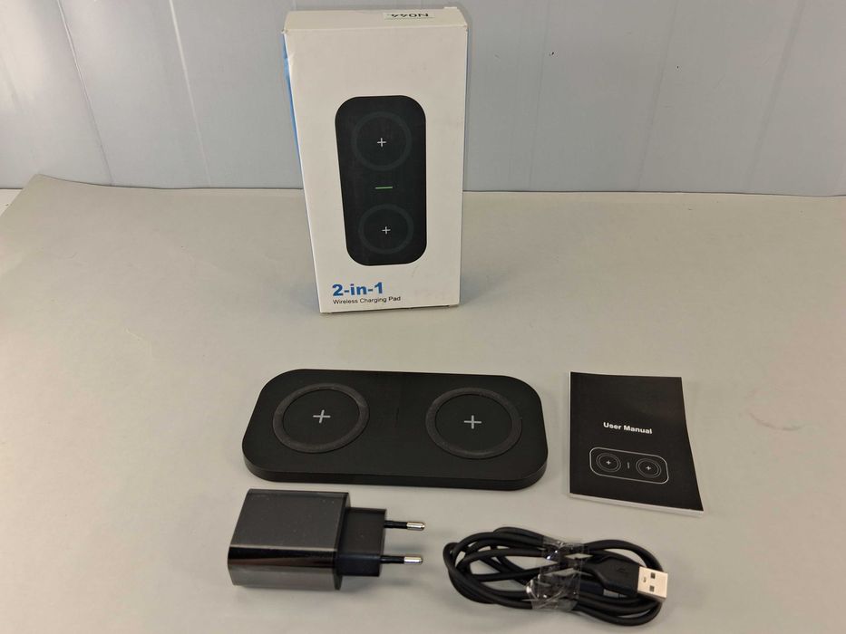 N044 Ładowarka Indukcyjna JOYGEEK 2w1 Pad T2 2x10W/5W Qi