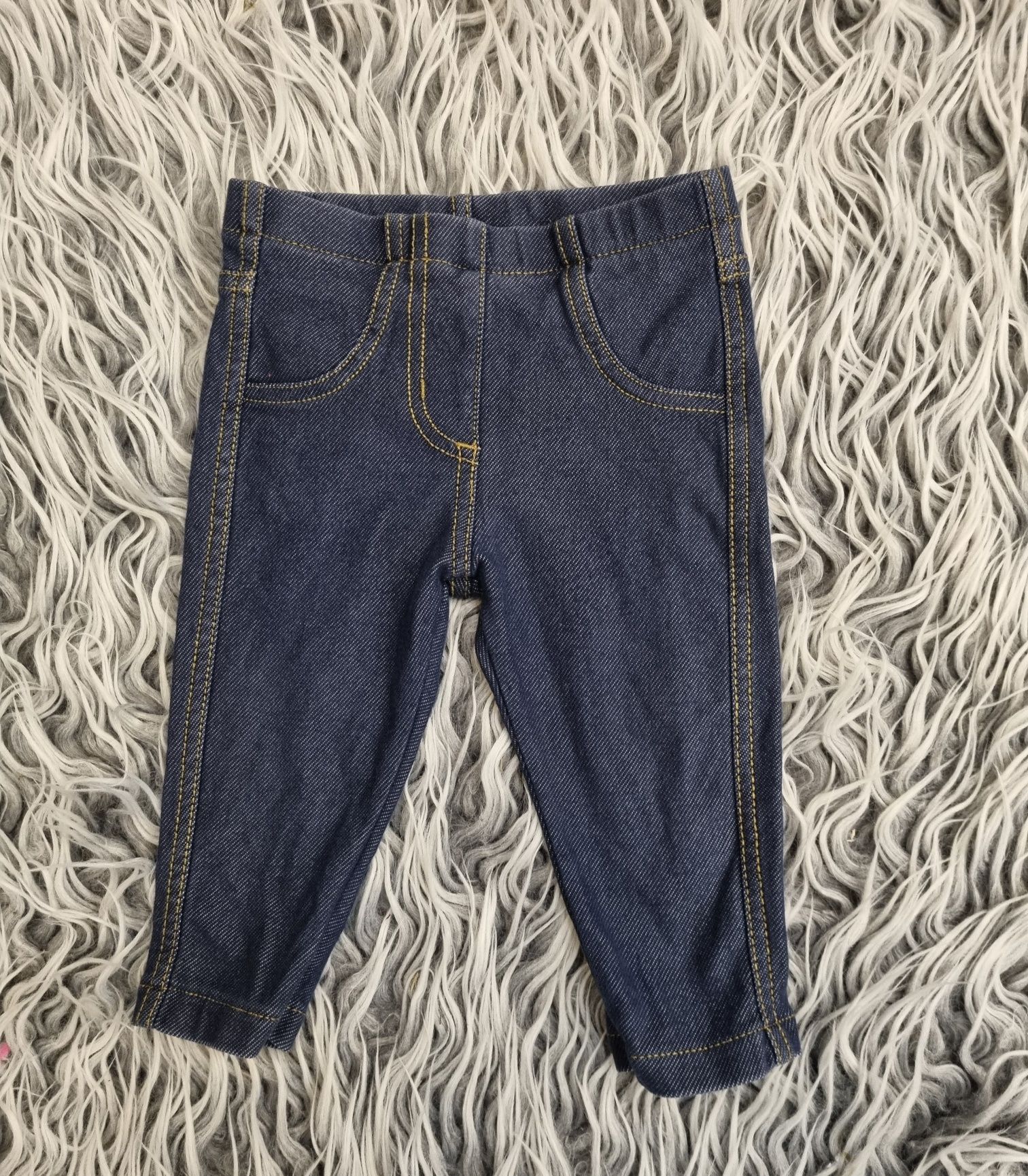 Spodenki legginsy 62 68 imitacja jeans dżins dla dziewczynki