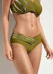B.P.C figi bikini oliwkowe z cekinami r.46