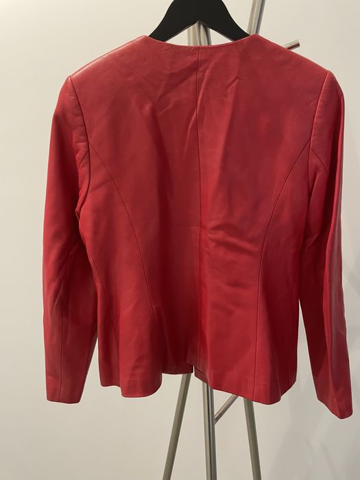 Kurtka żakiet skóra naturalna czerwona M/38