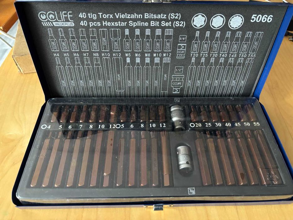 Caixa de ferramentas Torx metalica PRO