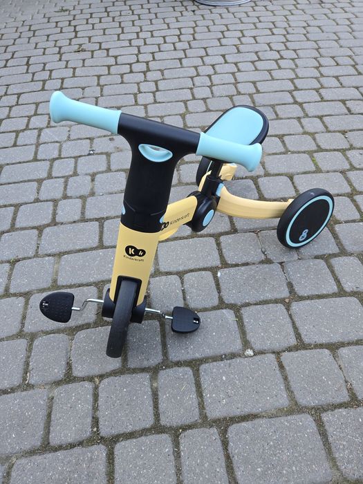 Kinderkraft rowerek rower biegowy trójkołowy 4trike żółty niebieski