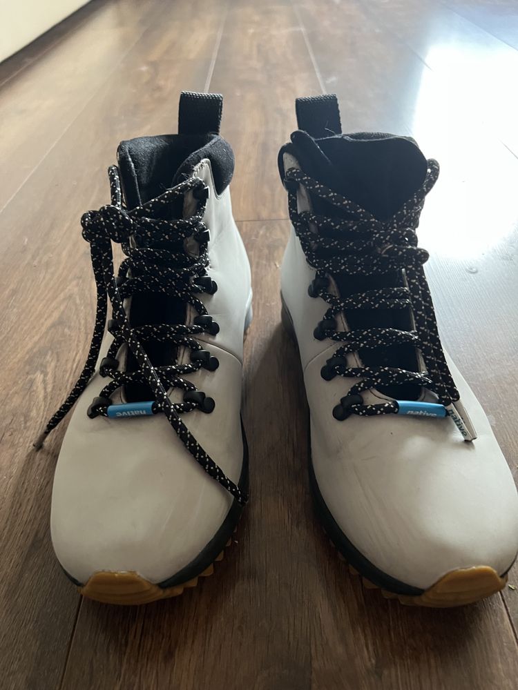 Buty Native za kostkę Zimowe Trapery Używane 38 Grey Wegańskie Eko