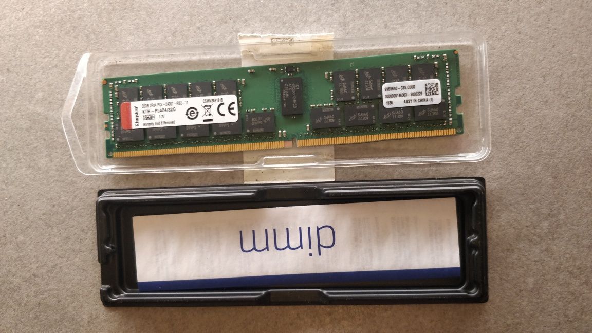 Pamięć RAM 32GB DDR4 PC4 32 GB KTH-PL424/32G DDR4 2400 MHz Kingston