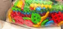 Klocki  plastikowe wafle konstrukcyjne dla dzieci Marionex 260 szt