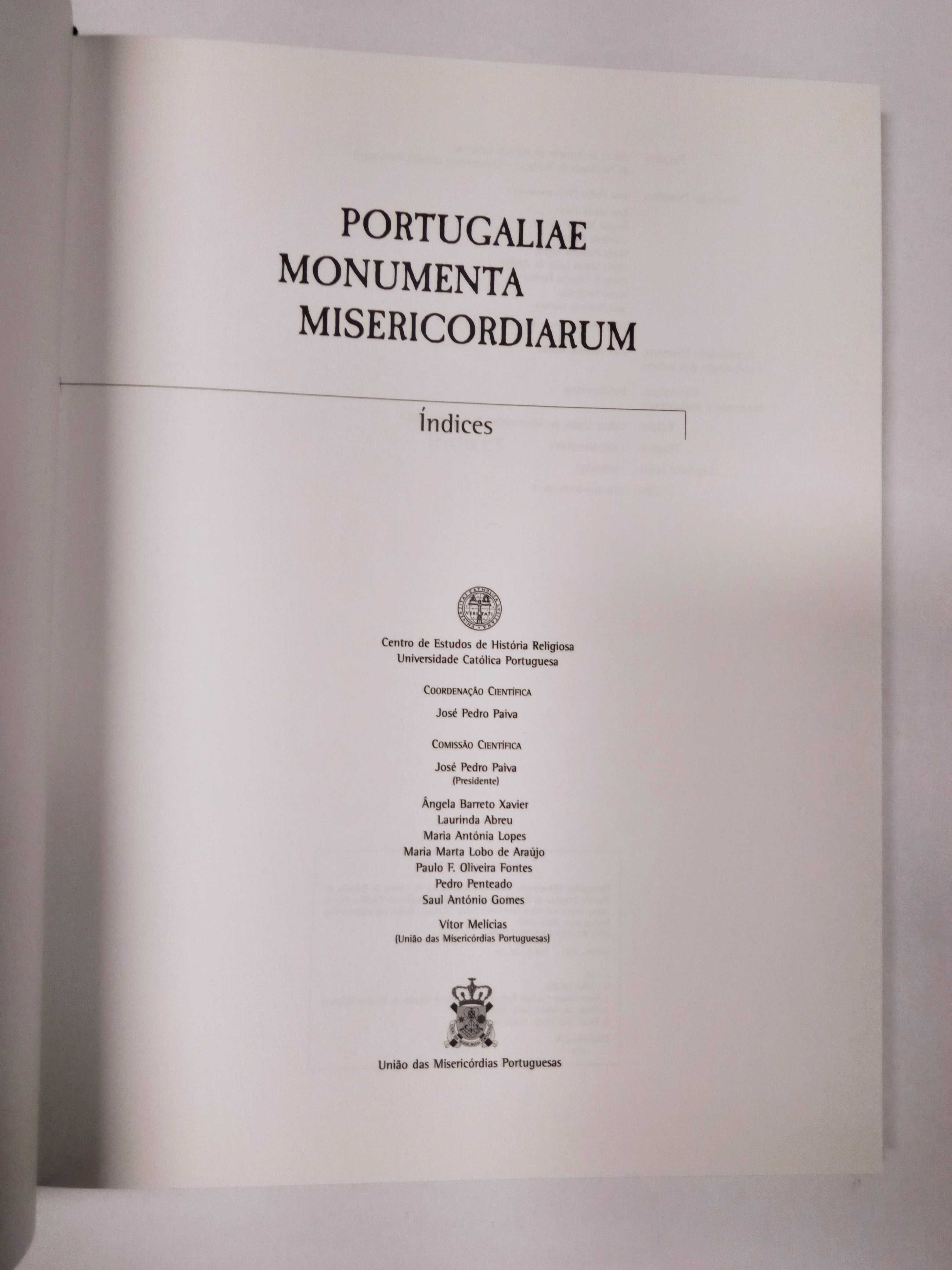 Portugaliae Monumenta Misericordiarum: índices