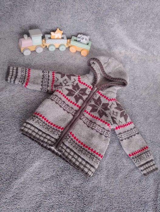 Gruby zimowy sweter dla chłopca