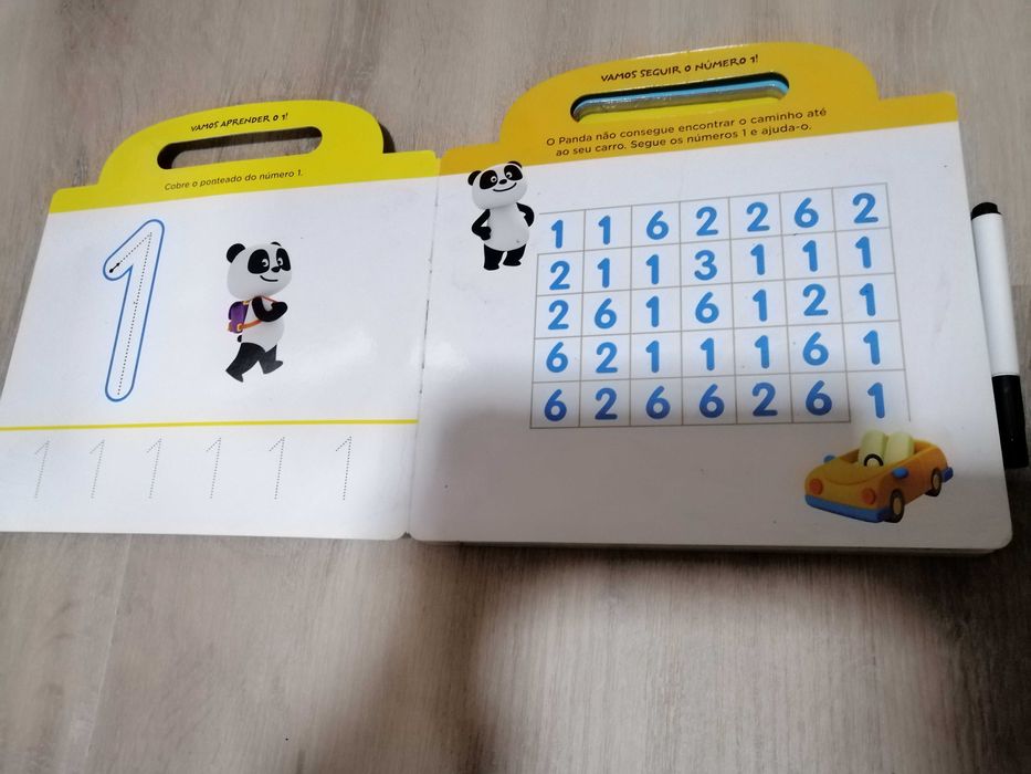 Livro do Panda Escreve e Apaga: os números