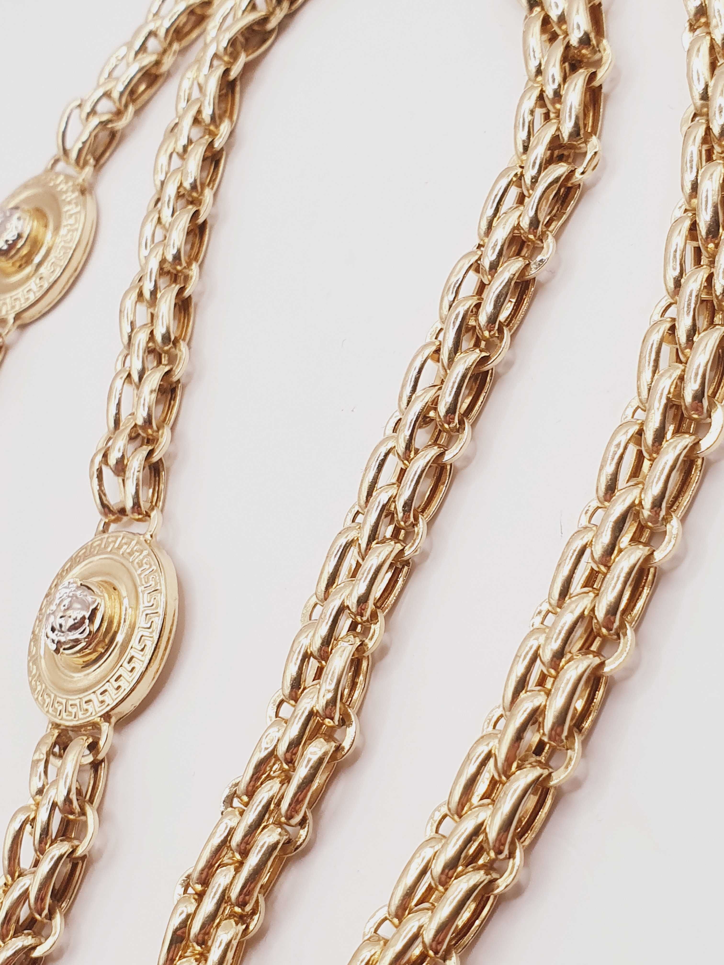 Złoty Łańcuch próby .585 Versace.
