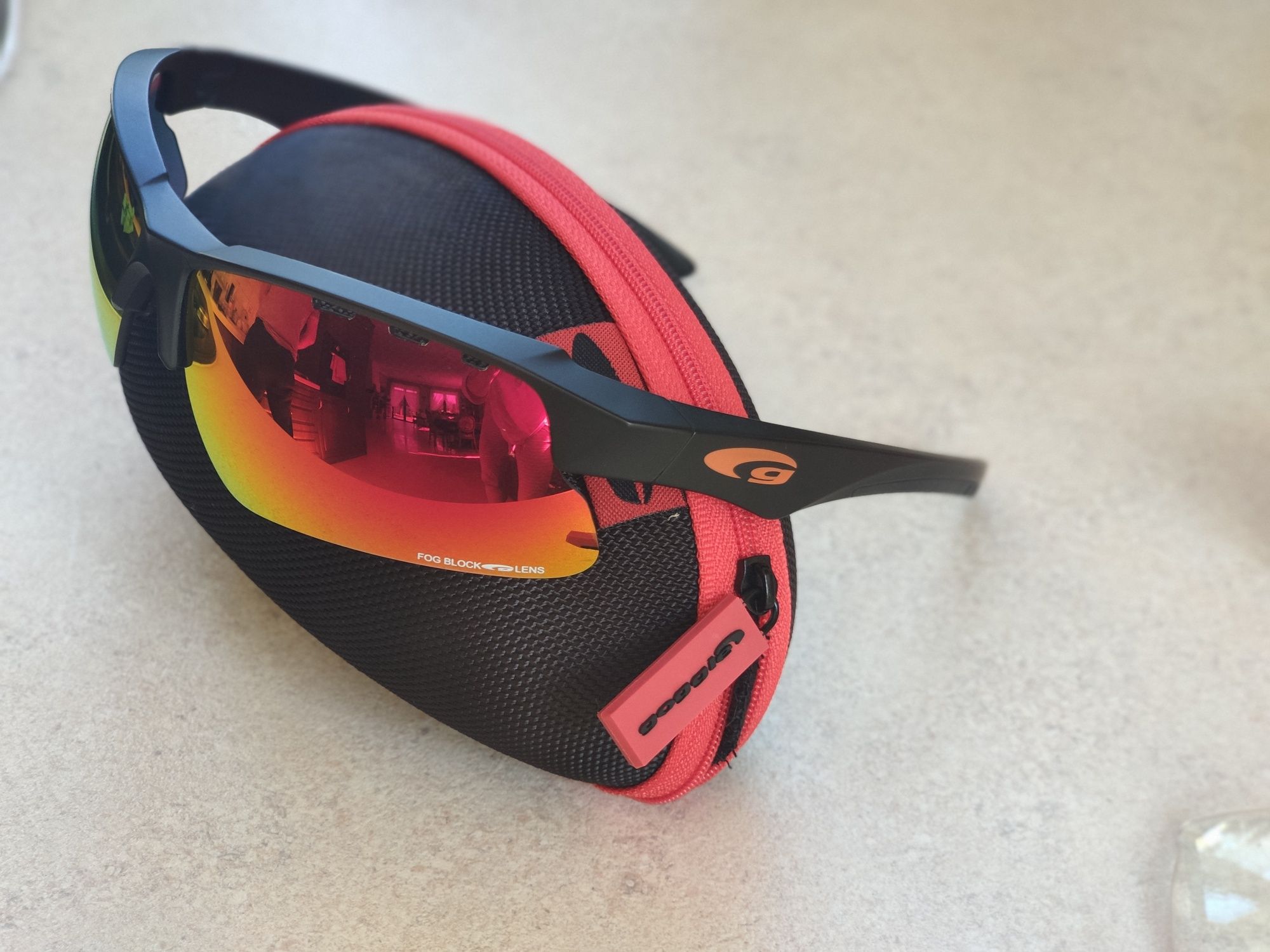 Okulary sportowe rowerowe przeciwsłoneczne lustrzane Goggle