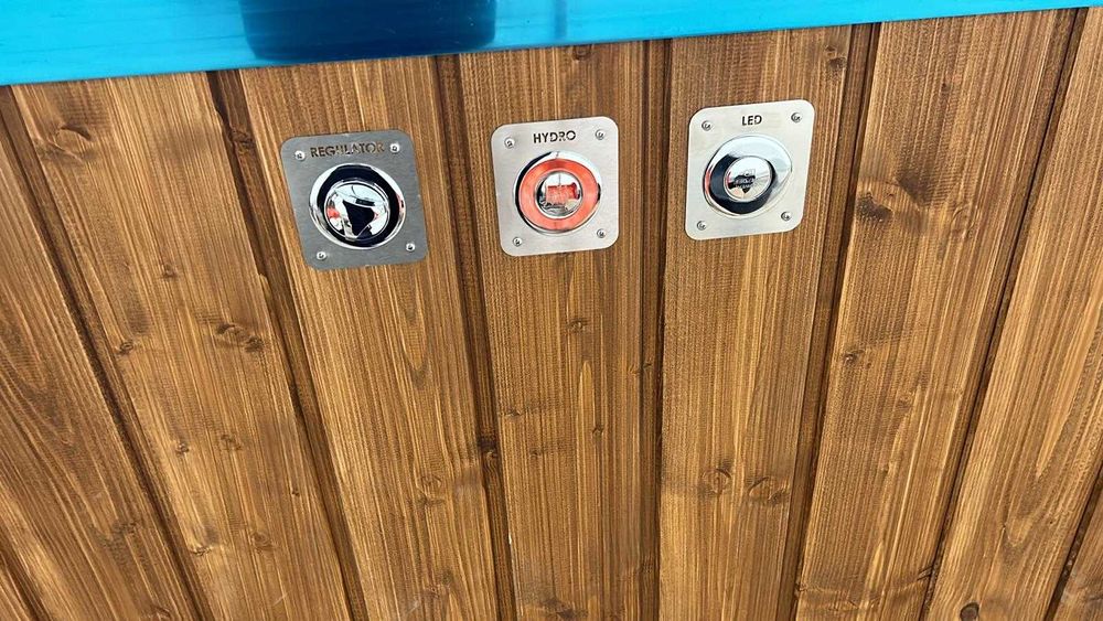 Beczka Kwadratowa Wellness XXL 6osób + leżanka Balia Ogrodowa Bania