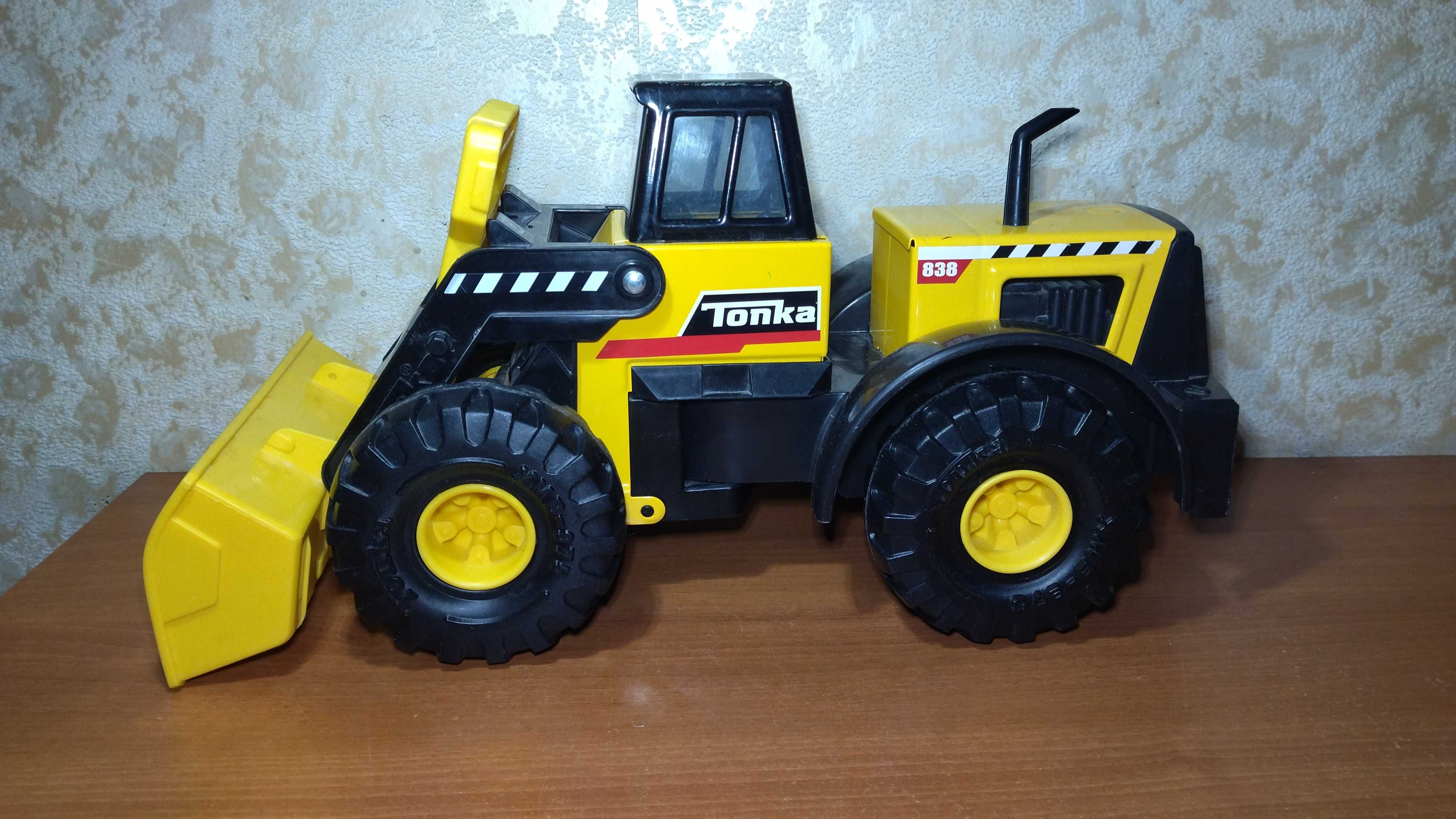 Большой железный погрузчик Tonka,Бульдозер Tonka,строительная техника