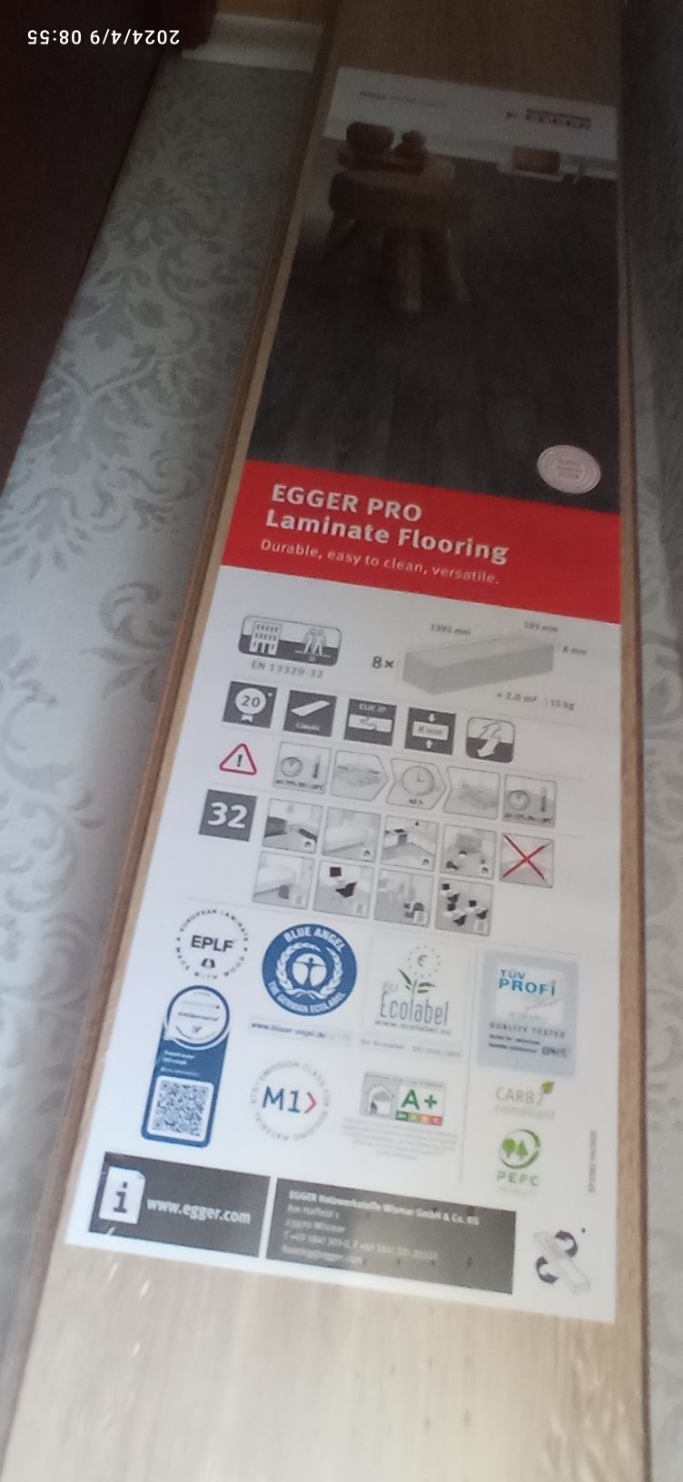 Panele podłogowe Dąb Bardolino EGGER EPL035