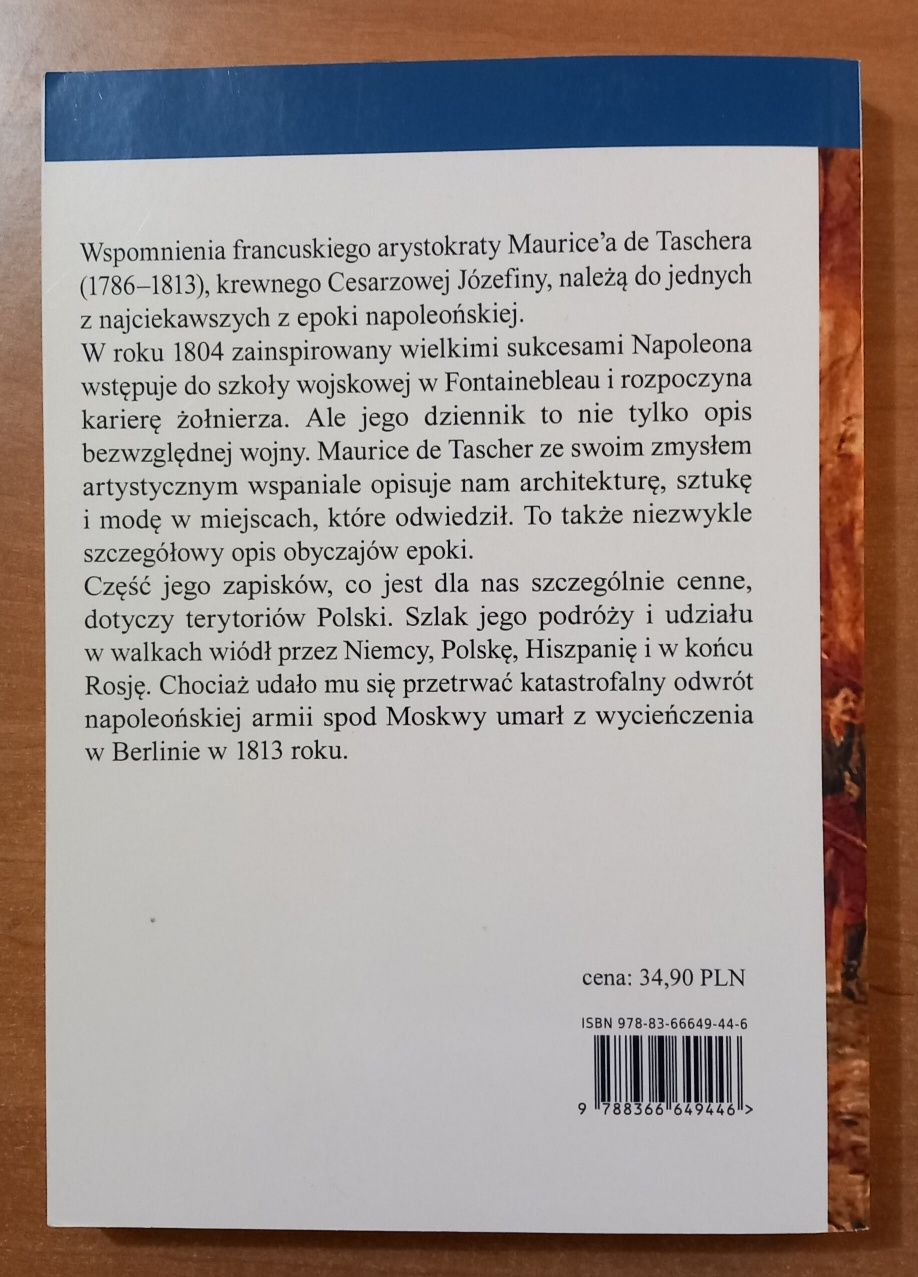 Dziennik wojenny Maurice de Tascher Epoka Napoleońska