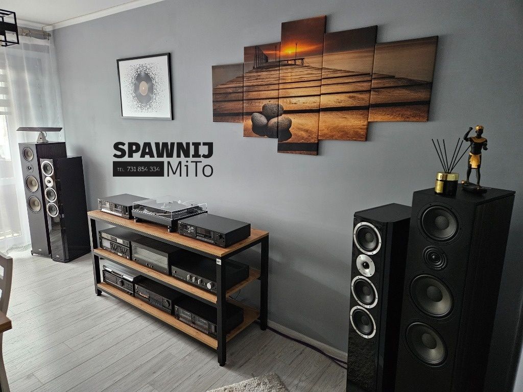 Szafka Rtv na sprzęt, regał komoda stolik Loft audio  solidna stabilna