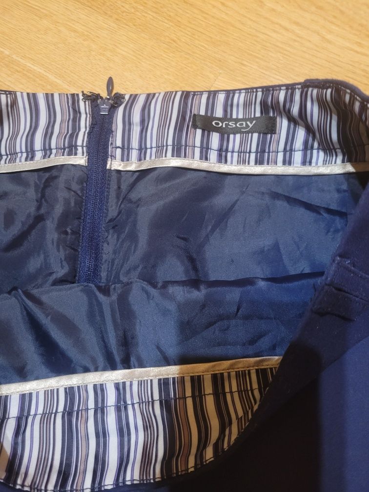 Granatowa spódnica i bluzka rozmiar S