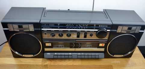 retro rodiomagnetofon SANYO M W170LO sprawne ładnie gra
