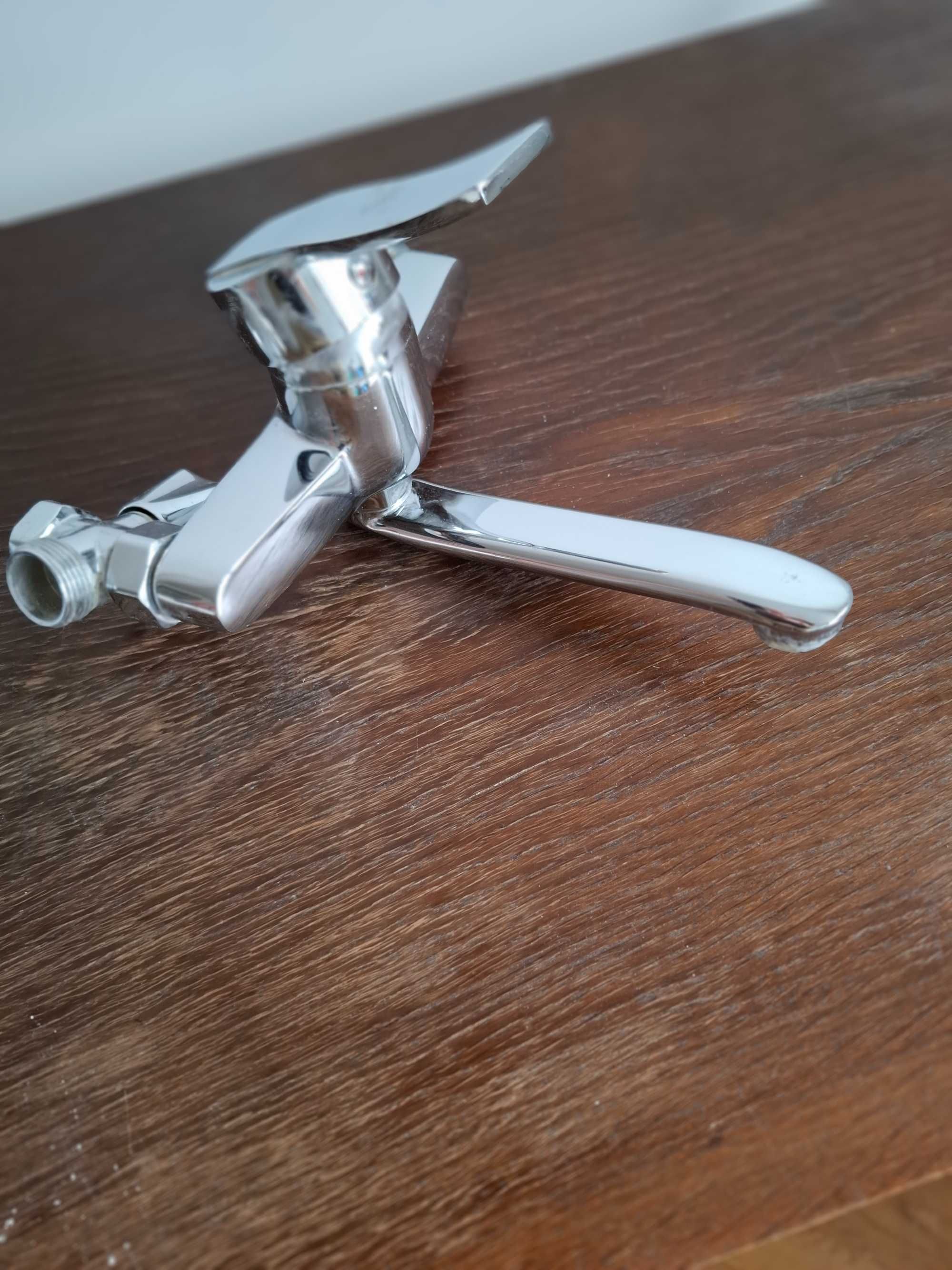Bateria łazienkowa + kran pod pralkę, używana