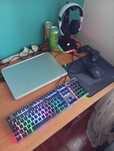 Conjunto completo de PC fones rato teclado comando