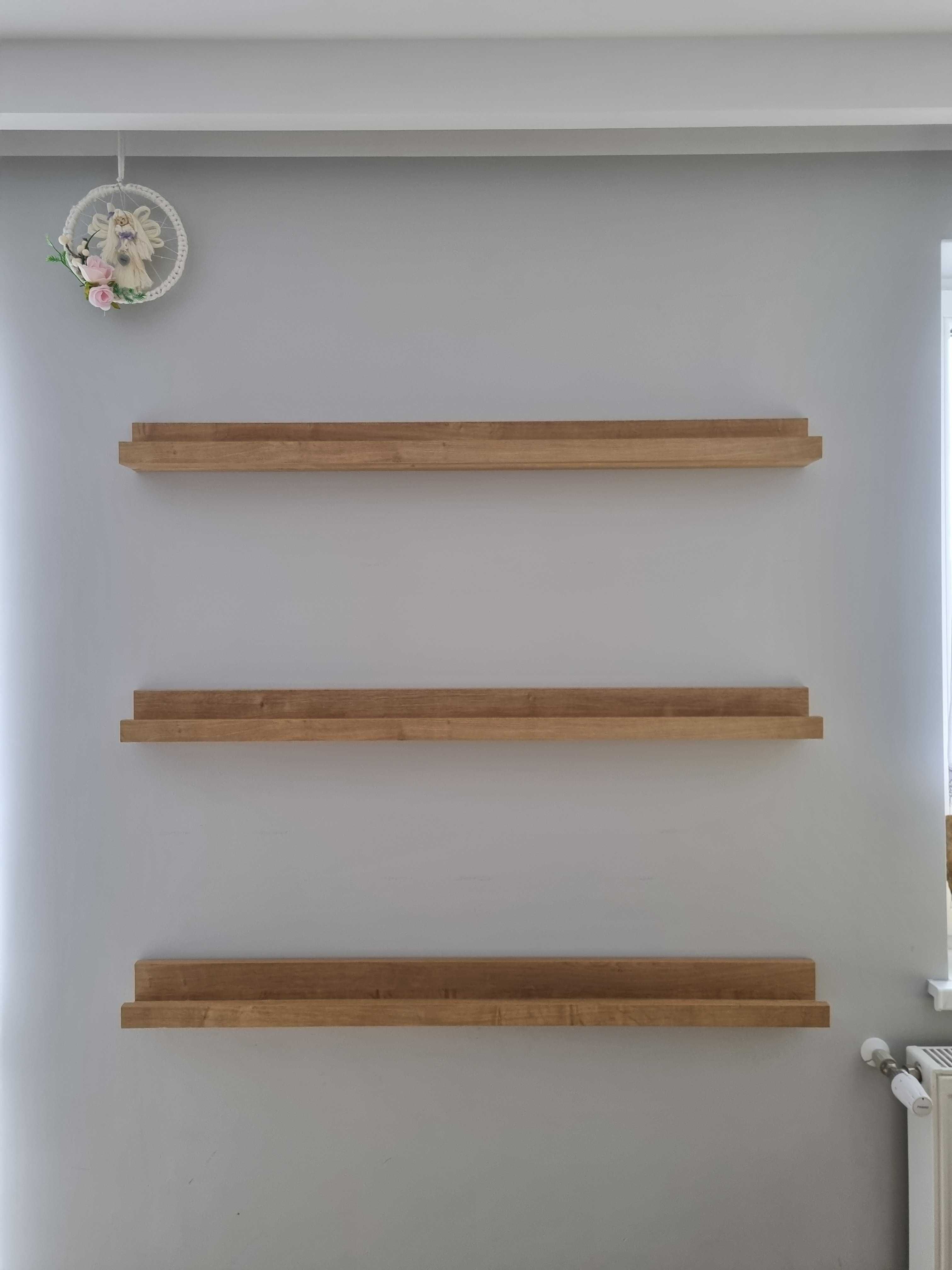Solidne półki na zdjęcia w kolorze Dąb Hamilton (3 szt)