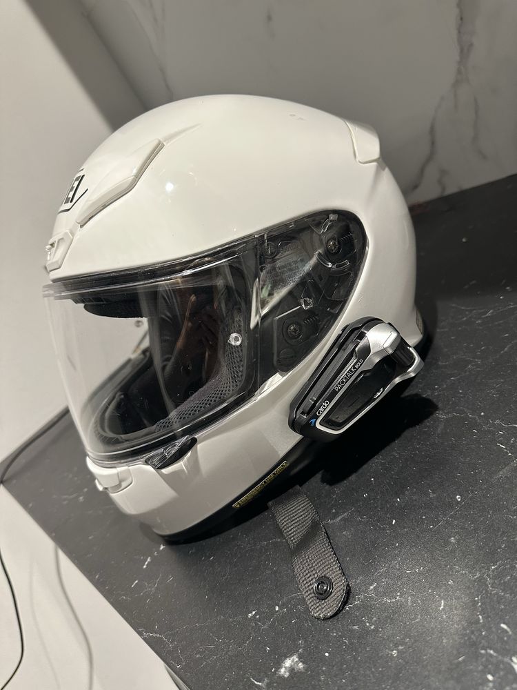 Kask motocyklowy Shoei NXR rozmiar S + interkom Cardo