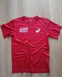 Asics Ekiden koszulka sportowa do biegania czerwona T-shirt czerwony