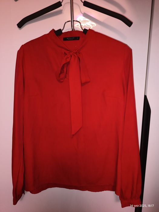 Koszula elegancka czerwona damska XS 34