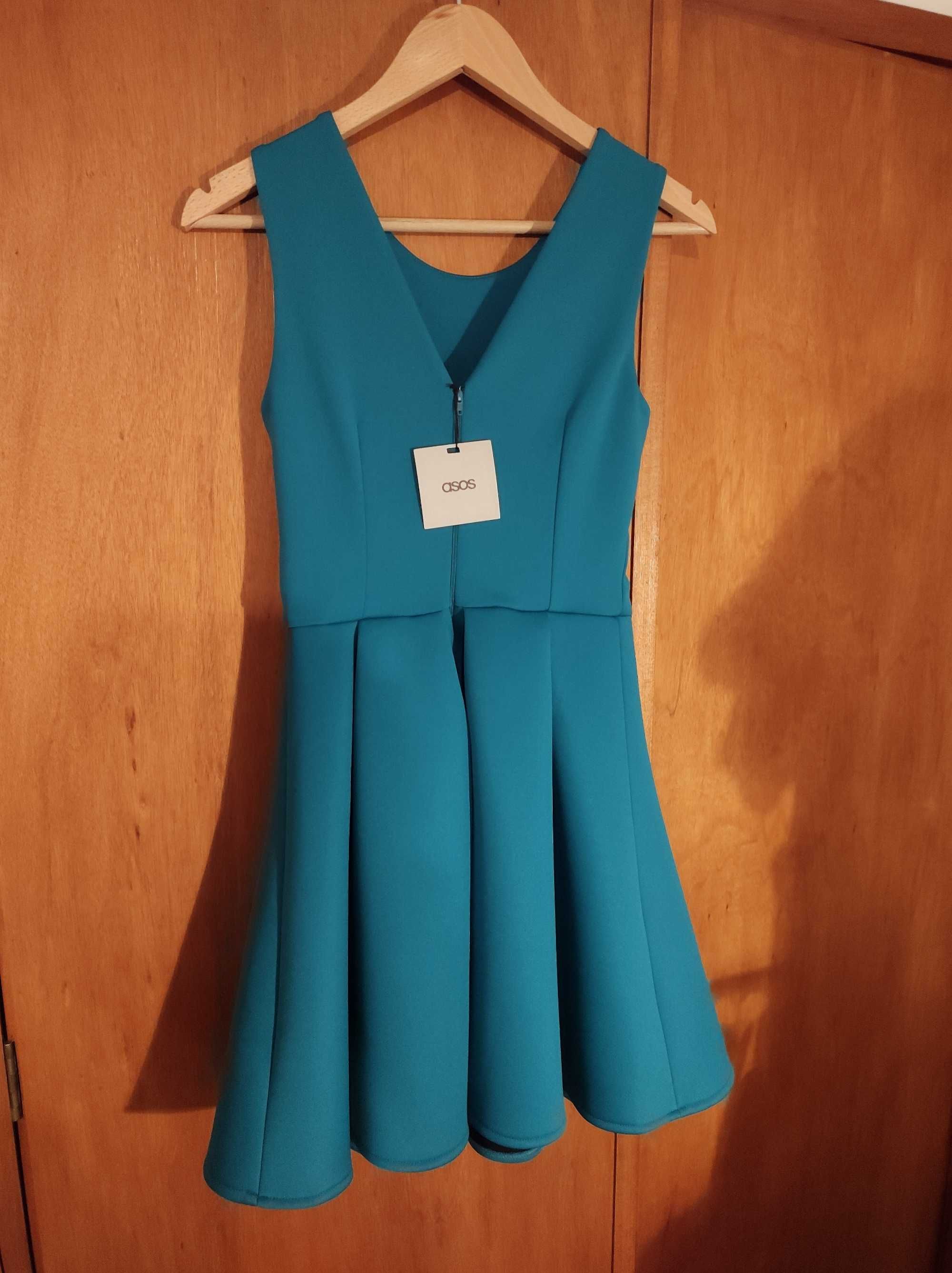 Vestido Azul Petroleo ASOS