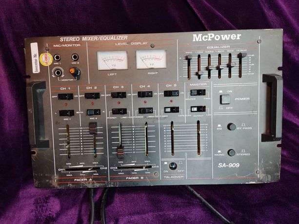 Stereo mixer/equalizer MCPower sa-909