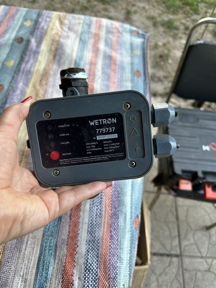Реле давления для насосной станции wetron, электродное
