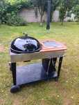 Grill węglowy z granitem