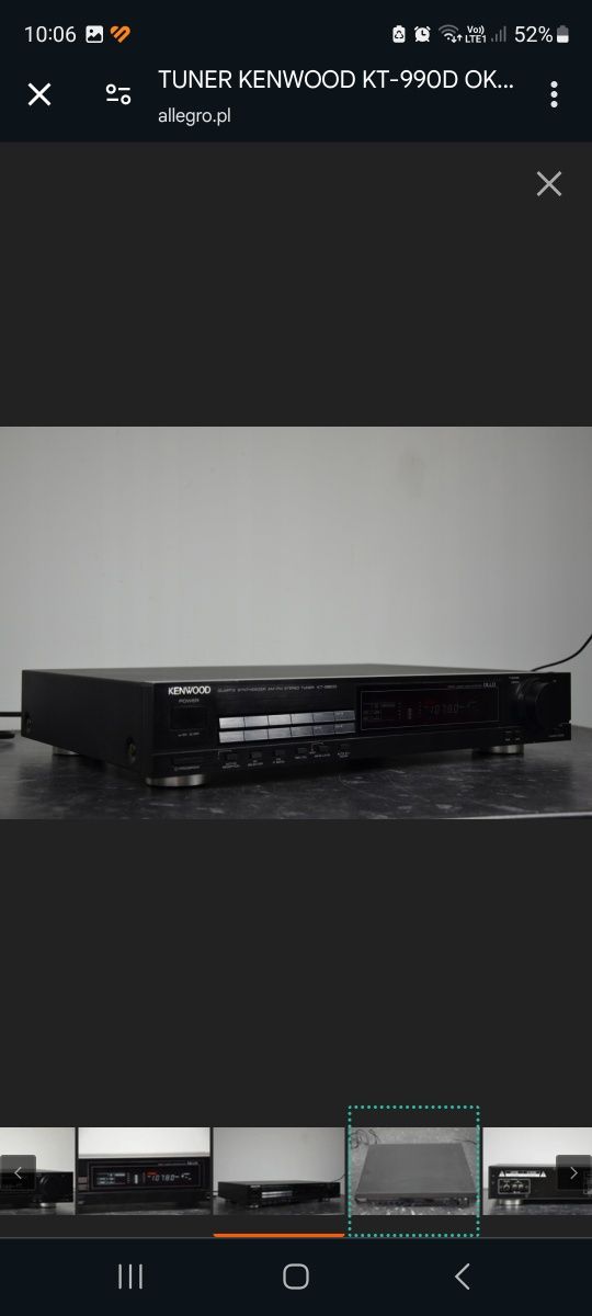 Tuner KENWOOD KT-990D Okazja oryginał JAPAN