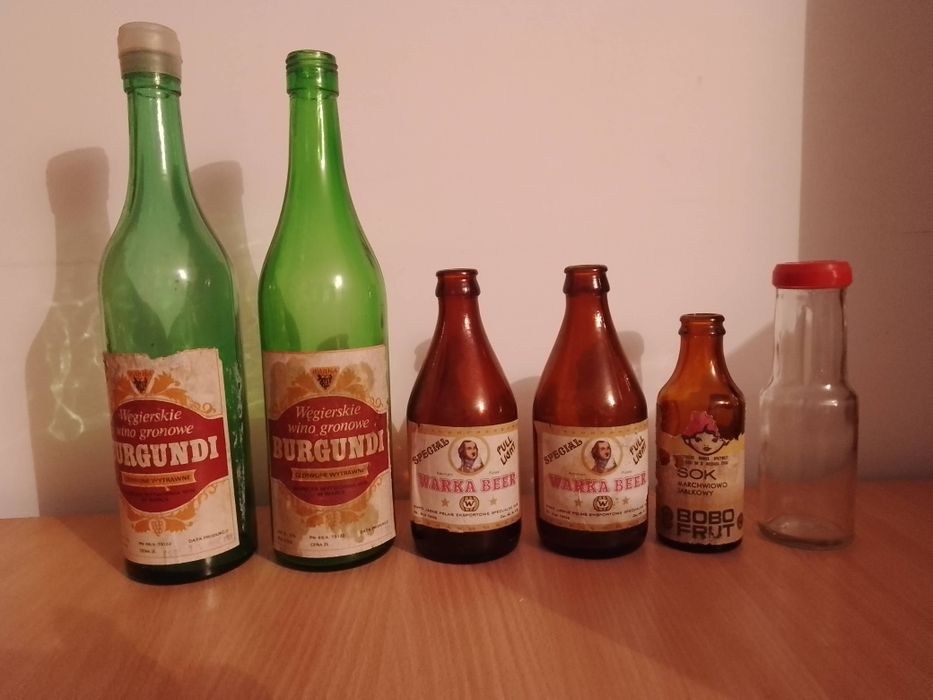 Butelki kolekcjonerskie Bobo fruit Ketchup Billy PRL