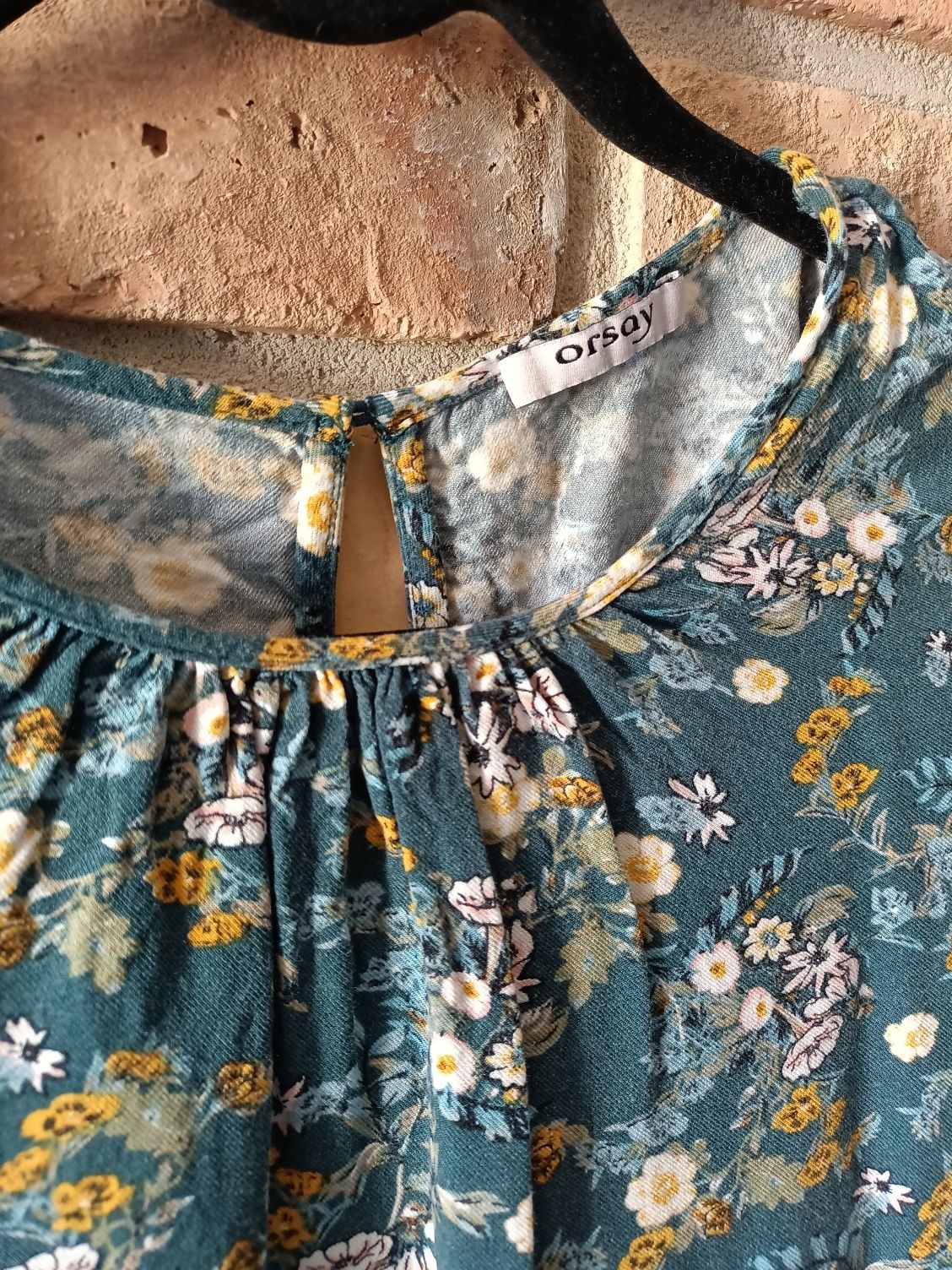 ORSAY rozkloszowane rękawy bluzka Boho Hippie art retro vintage