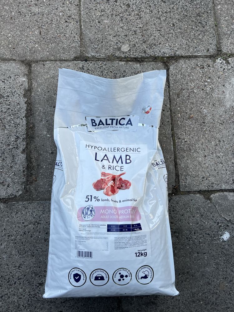 Baltica jagnięcina z ryżem  12kg