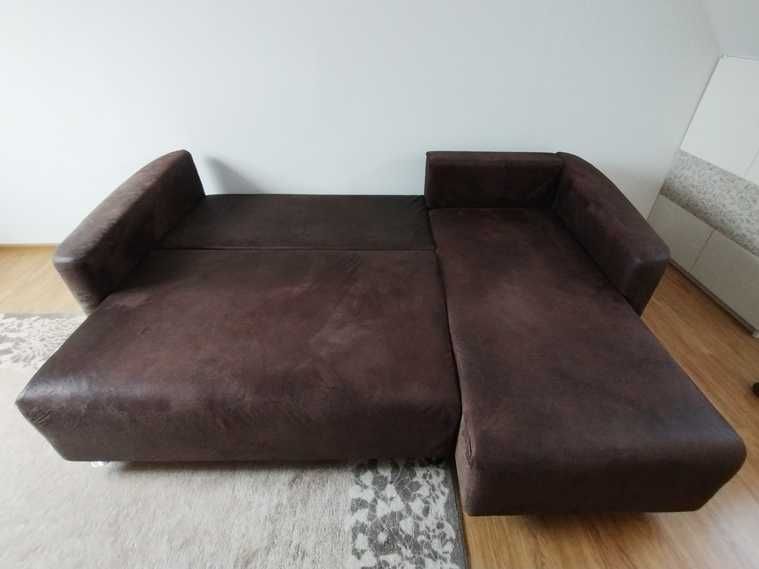 Sofa kanapa rozkładana z szezlongiem BRW model Ringo