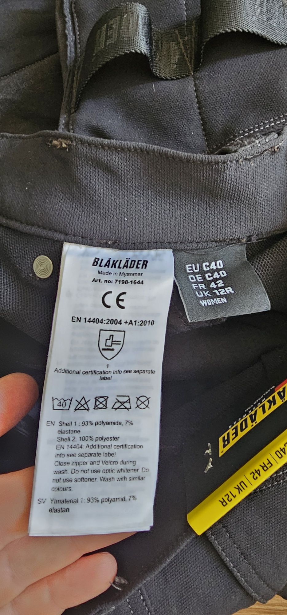 Blaklader Nowe spodnie model 7189 damskie rozmiar c40