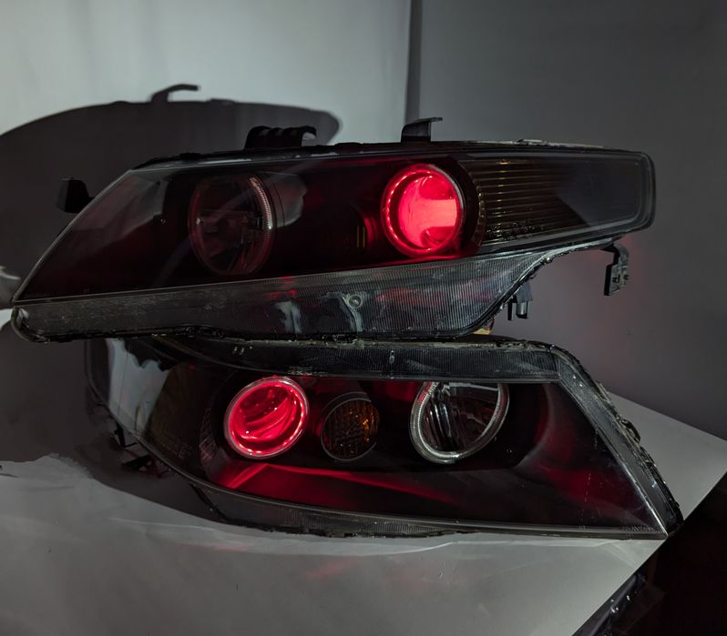 HONDA ACCORD 7 2002-2008 Фари BI-LED,ДХО,підсвітка лінз
