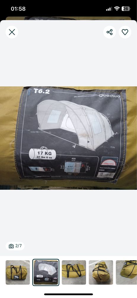 Tenda campismo Qechua