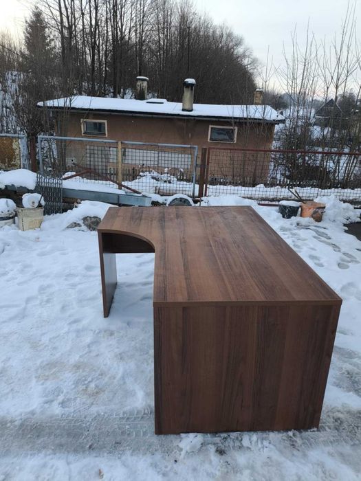 Duży Zestaw Mebli Biurowych: Biurko Narożne, Szafa 220cm + GRATIS