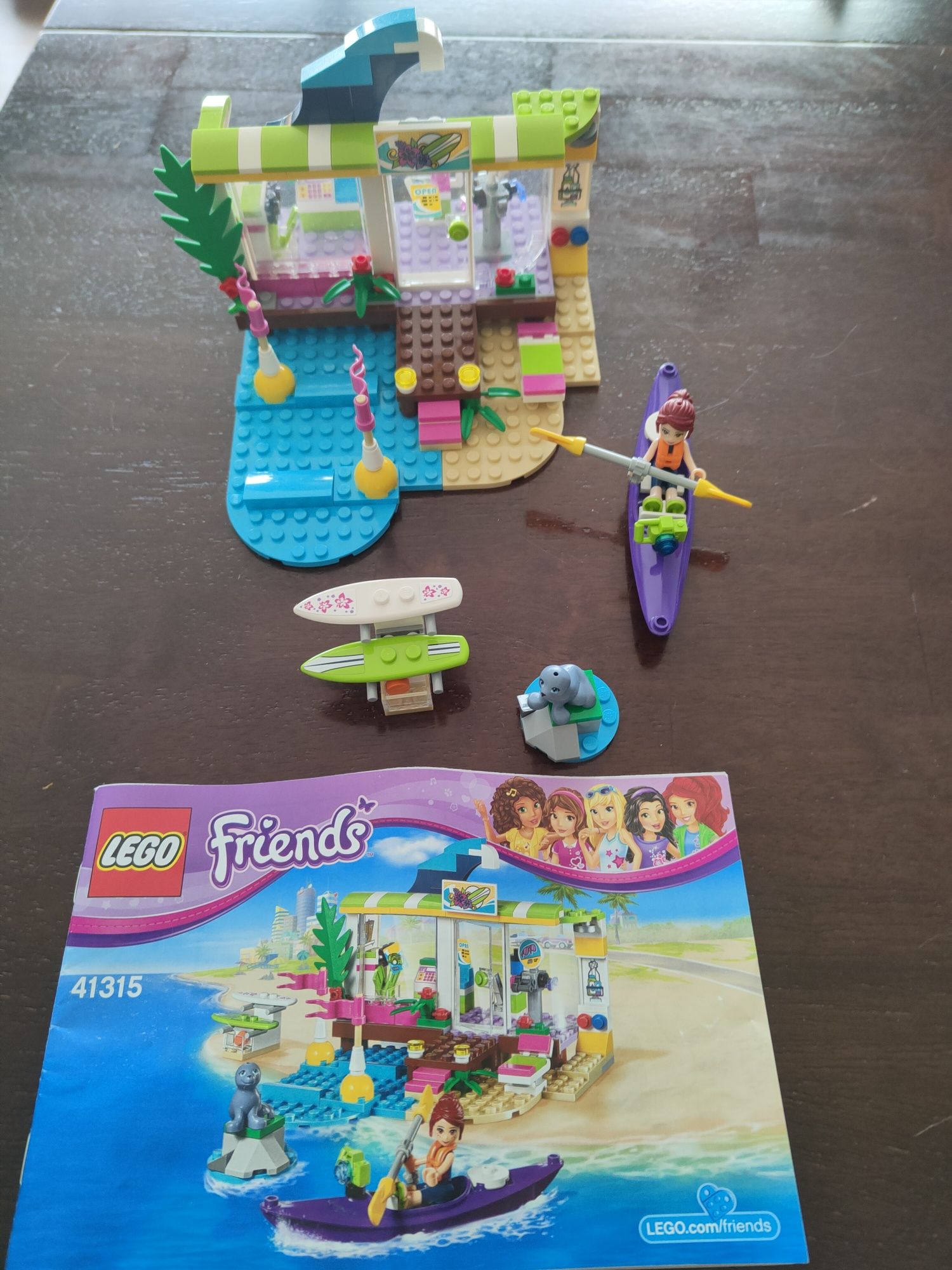 LEGO 41315 plaża surfing kajak